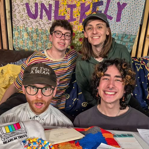 The four members of Bears in Trees. Top left: Callum. Top right: George. Bottom left: Iain. Bottom right: Nick.